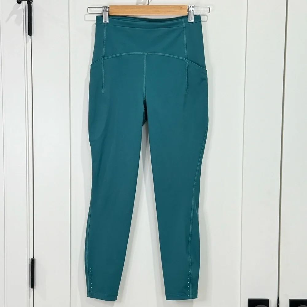 Lululemon Swift Speed High-Rise Tight 25” Leggings Teal Lagoon Size 4 Pilates
